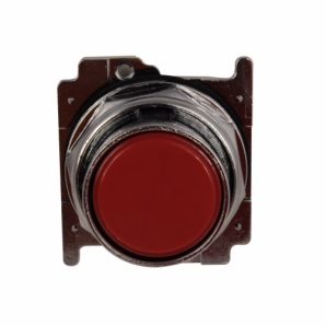 10250T102 - Momentary Pushbutton Red Flush MT Nonilluminated