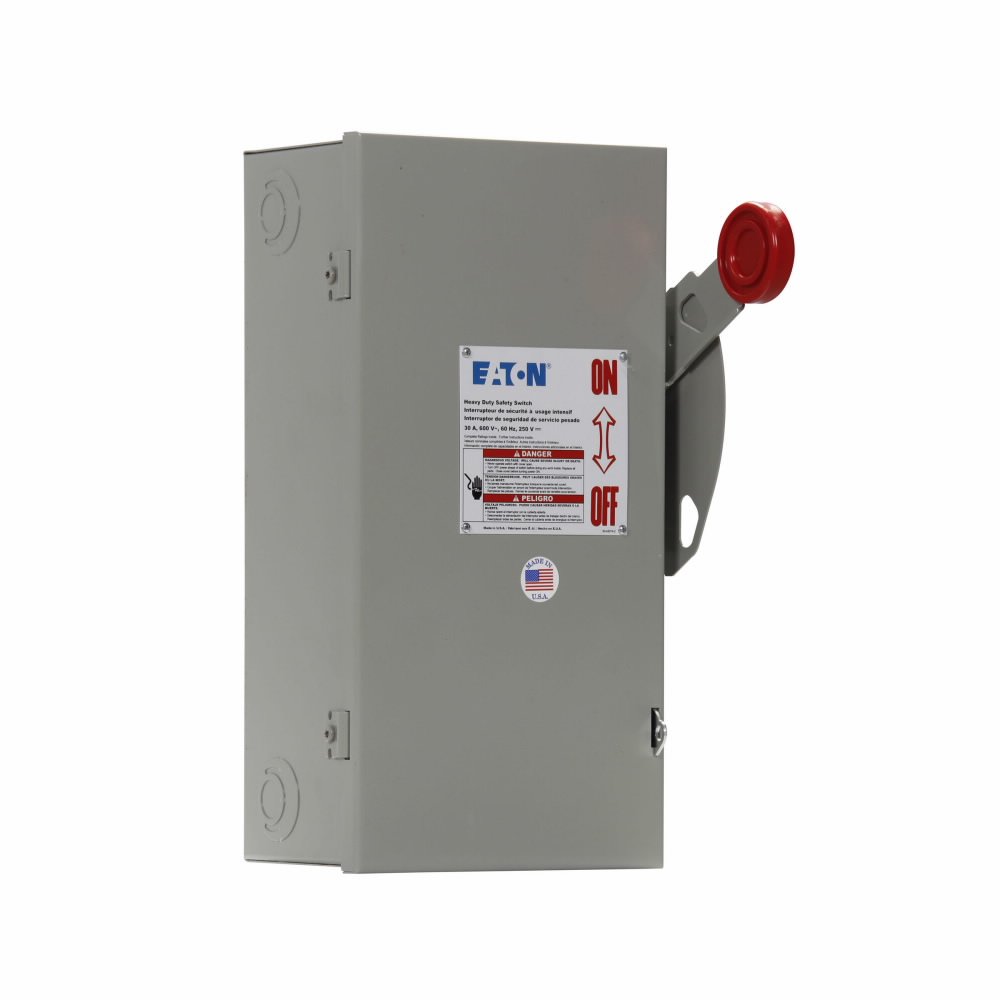 DH361UGK - 30A/3P HD NF Safety Switch 600V Nema 1 - Image 7