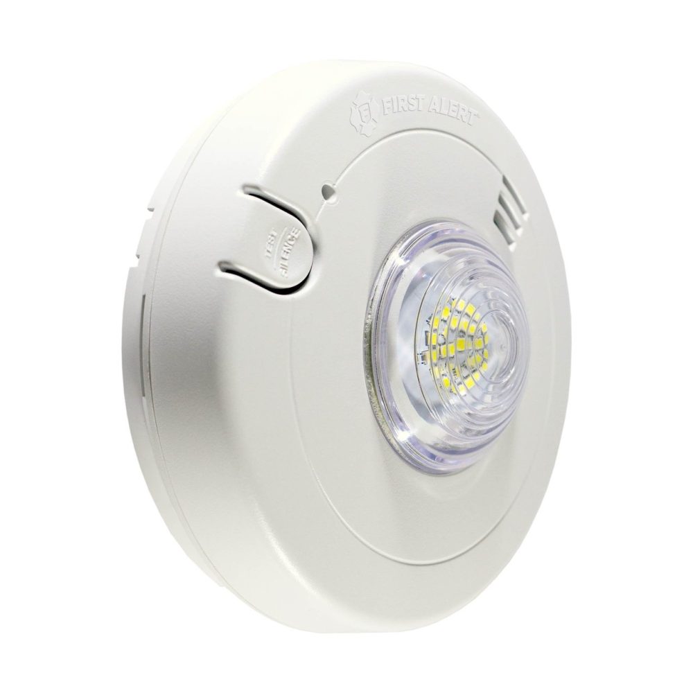 7020BSL - *Delisted* 120V Ac Smoke W/Led STRB 10YR Bat Bckup
