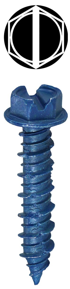 14H134 - 1/4'' X 1-3/4'' Slotted HWH Concrete Screw Anchor