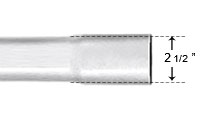 PVC212 - SCH 40 2-1/2" 10' PVC Conduit