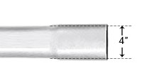 PVC4 - SCH 40 4" 10' PVC Conduit