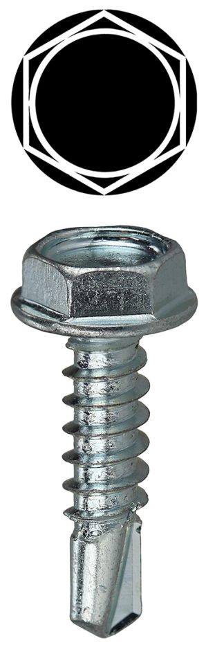 TEKHW1034 - #10 X 3/4'' Hex Washer Head Self Drilling Screw