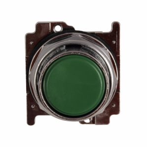 10250T103 - Momentary Pushbutton Green Flush MT Nonilluminated