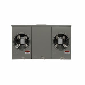 UT2R2332UCH - 200A MTR Socket 2-Gang LG Hub Cover Plate Oh/Ug