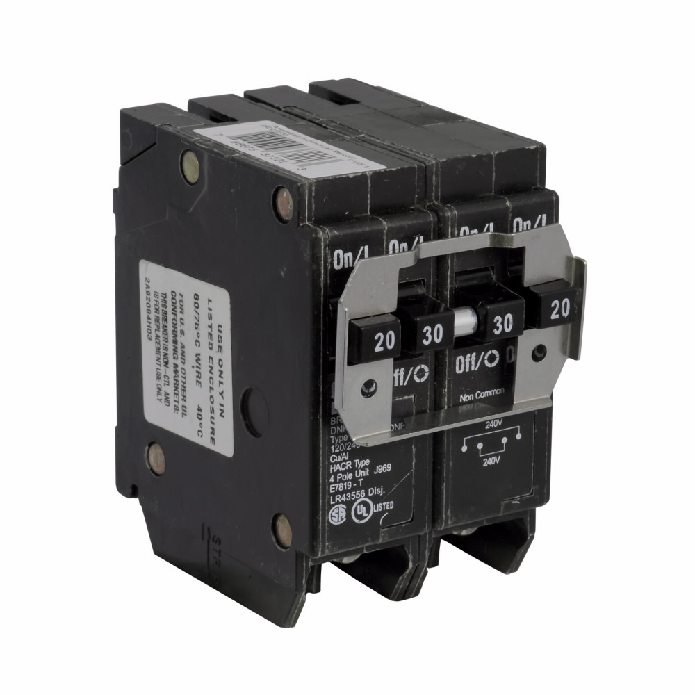 BRD220230 - BRD Quad BRKR 1-20A/2P 1-30A/2P 120/240V 10K Non-C - Image 4