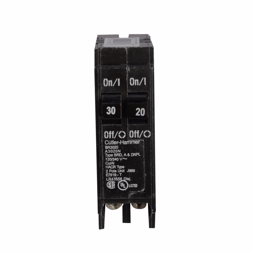 BR3030 - BR Duplex BRKR 2-30A/1 Pole 120/240V 10K Non-CTL