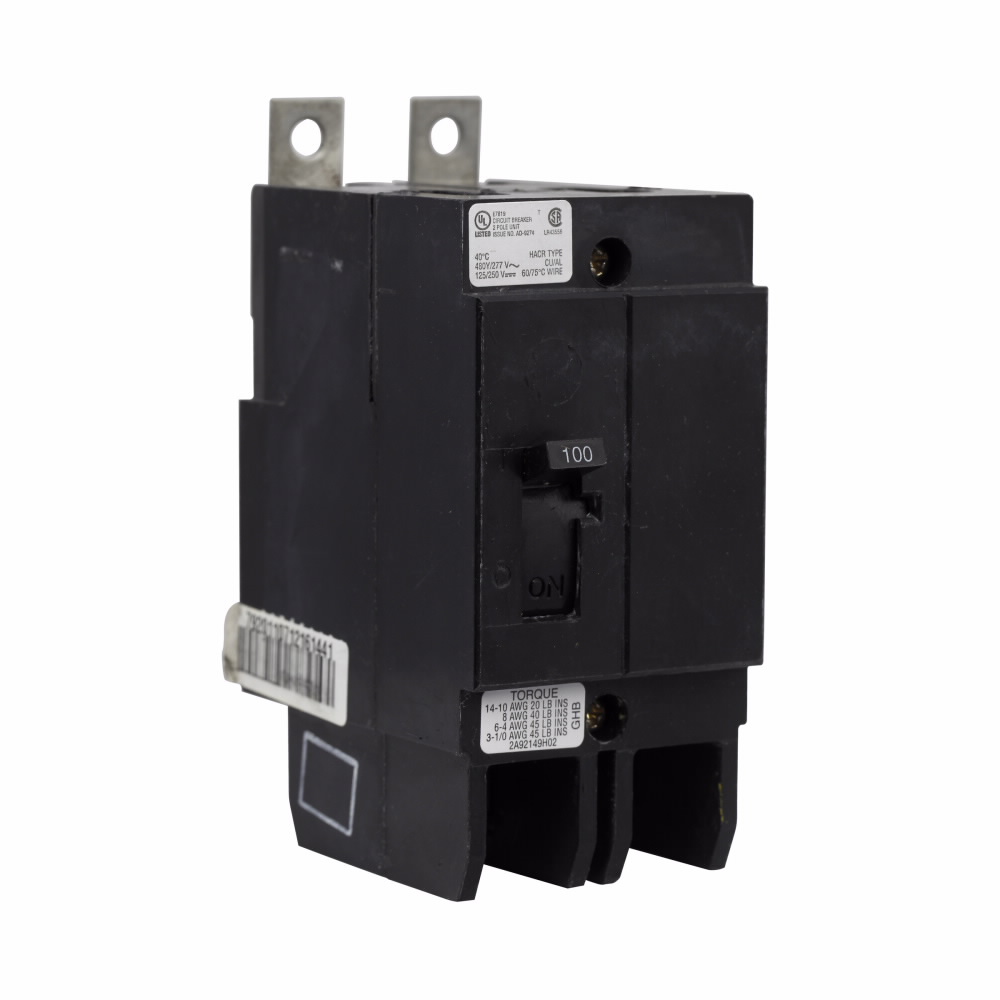 GHB2100 - Type GHB Breakr 2P 100A 277/480VAC Max 125/250VDC - Image 3