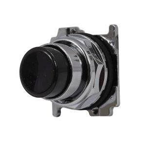 10250T111 - Momentary Extd Pushbutton Black Nonilluminated