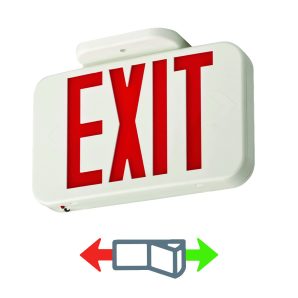 EXRGM6 - Led Exit Red/Green Switchable Lettering Ac Only