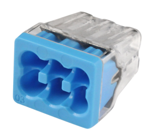 301088J - In-Sure Push-In Wire Conn, 88 6-PRT Blue, 200/Jar