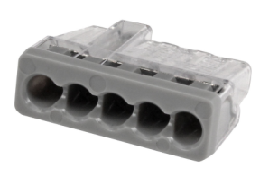 301087J - In-Sure Push-In Wire Conn, 87 5-PRT Gray, 200/Jar