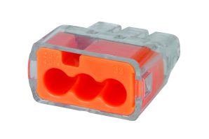 301033J - In-Sure Push-In Wire Conn, 33 3-Port Org, 250/Jar