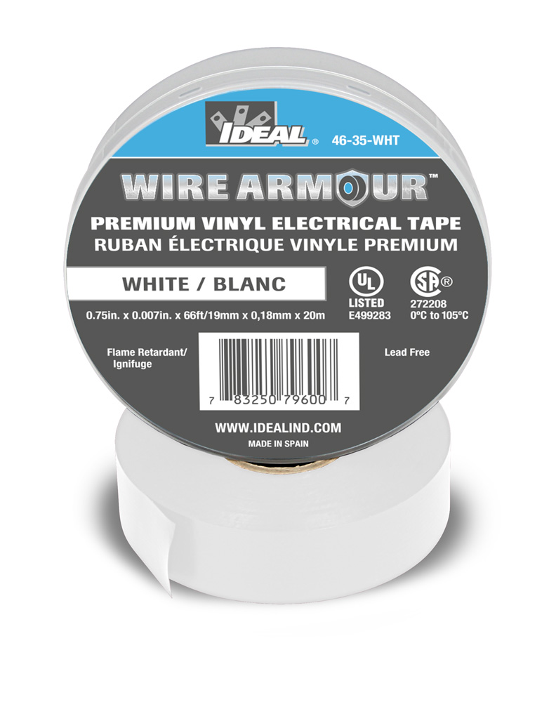 4635WHT - Vinyl Color Coding Tape, White, 3/4 X 66' - Image 3