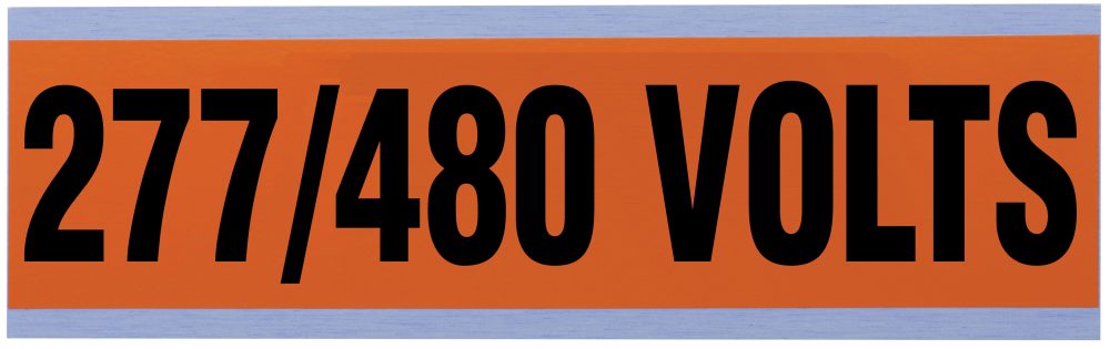 44298 - Voltage & Conduit Marker, "277/480V", Large, 1/Card - Image 3