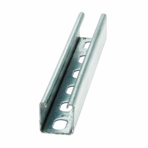B22SH120SS4 - BLTD 1-5/8X1-5/8X120 12GA SS4 SLTD CHNL, 2" CNTR