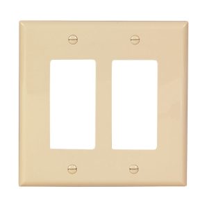 PJ262V - Wallplate 2G Decorator Poly Mid Iv