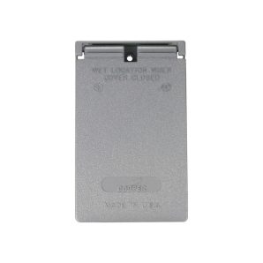 S966SP - Cover 1G Gfci/Deco Wet Loc Vert Metal Gy