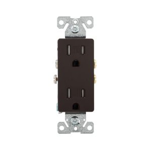 TR1107BB0X - Recp TR Deco Duplex 15A 125V 2P3W BR