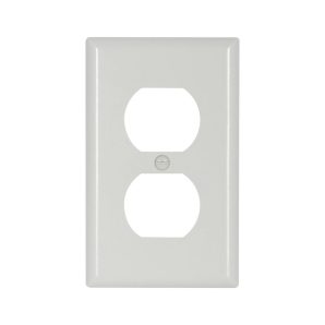 2132W - Wallplate 1G Duplex Recp THRMST STD WH