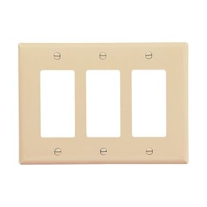 PJ263V - Wallplate 3G Decorator Poly Mid Iv