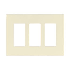 SP263W - Plastic Wallplate 3G 3SPLEX W/Out Line WH