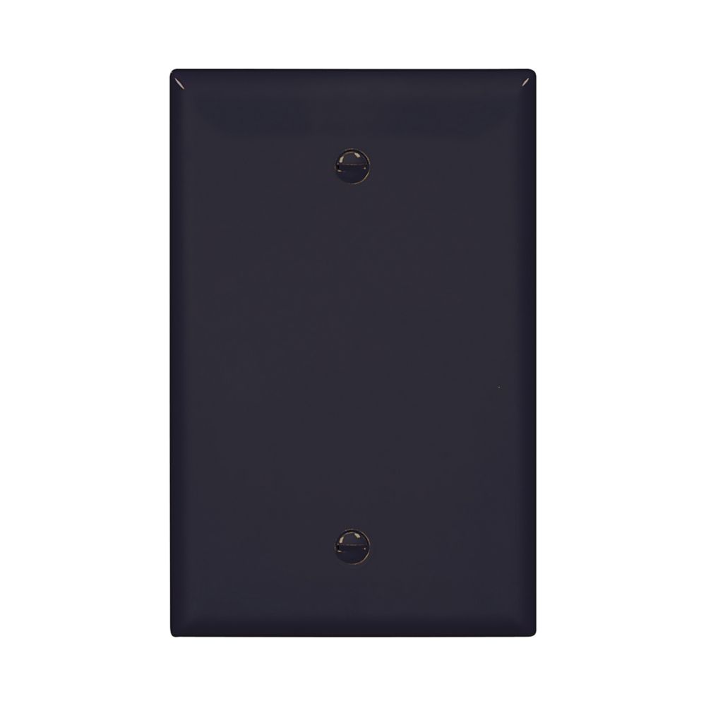 PJ82BK - Wallplate 2G Duplex Poly Mid BK