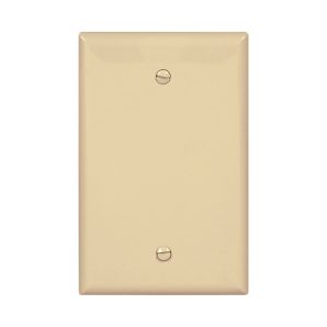 PJ13V - Wallplate 1G Blank Box Mount Poly Mid Iv