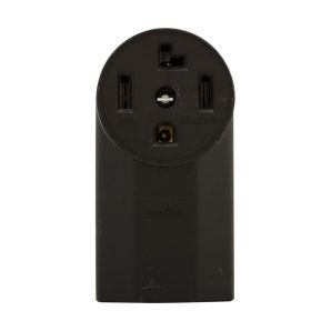 1225 - Recp Single Surface 30A 125/250V 3P4W BK