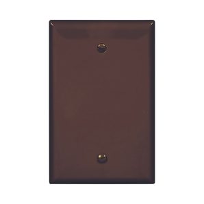 PJ13B - Wallplate 1G Blank Box Mount Poly Mid BR