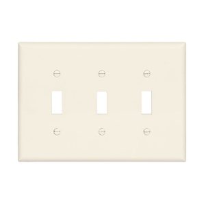 PJ3LA - Wallplate 3G Toggle Poly Mid La