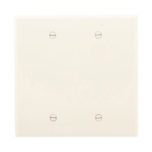 PJ23A - Wallplate 2G Blank Box Mount Poly Mid Al