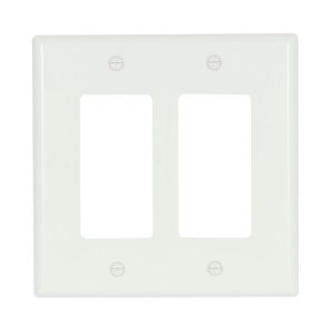 2052WB0X - Wallplate 2G Decorator Thermoset Mid WH