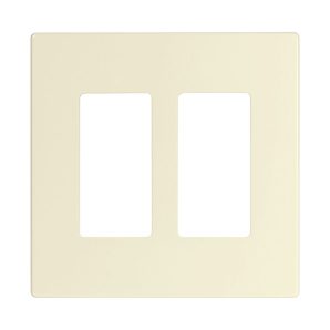 PJS262LA - Wallplate 2G Deco Screwless Poly Mid La