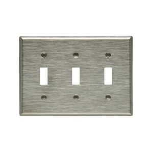 93073B0X1 - Wallplate 3G Toggle STD SS
