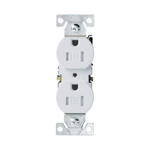 3232W - Duplex Recp 15A125V Screw Term WH