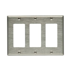 93403B0X - Wallplate 3G Decorator STD SS