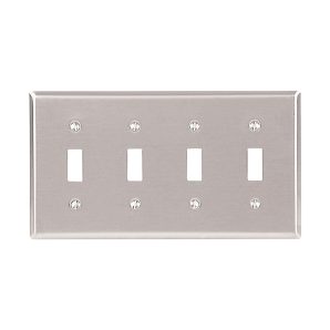 93074B0X - Wallplate 4G Toggle STD SS