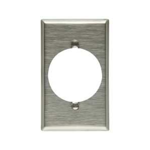 93221B0X - Wallplate 1G SGL Recp 2.1563"Hole STD SS