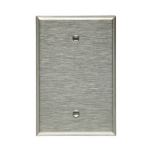 93851B0X - Wallplate 1G Blank Box Mount Oversize SS