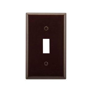2134BB0X - Wallplate 1G Toggle Thermoset STD BR