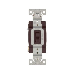 12427BB0X - Switch Toggle 4WAY 15A 120V GRD BR