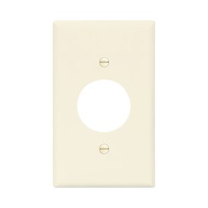 PJ7LA - Wallplate 1G SGL Rec W/1.4" Hole Poly Mid La