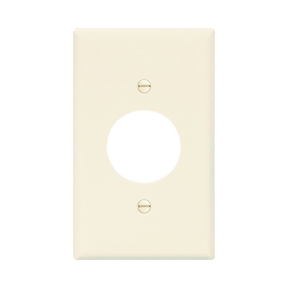 PJ7LA - Wallplate 1G SGL Rec W/1.4" Hole Poly Mid La
