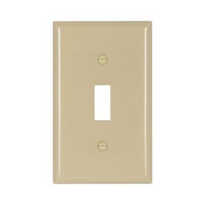 2134V - Wallplate 1G Toggle Thermoset STD Iv