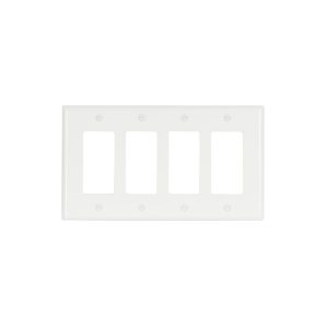 2064WB0X - Wallplate 4G Decorator Thermoset Mid WH