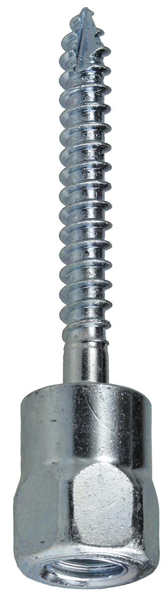 SSW38B - 3/8''-16 Wood Bottom Mount Rod Hanger - Image 3