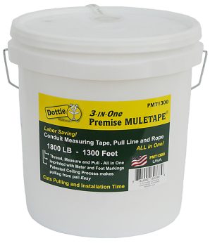 PMT1300 - 5/8'' X 1300' 3-In-1 Pull Line Measuring Tape