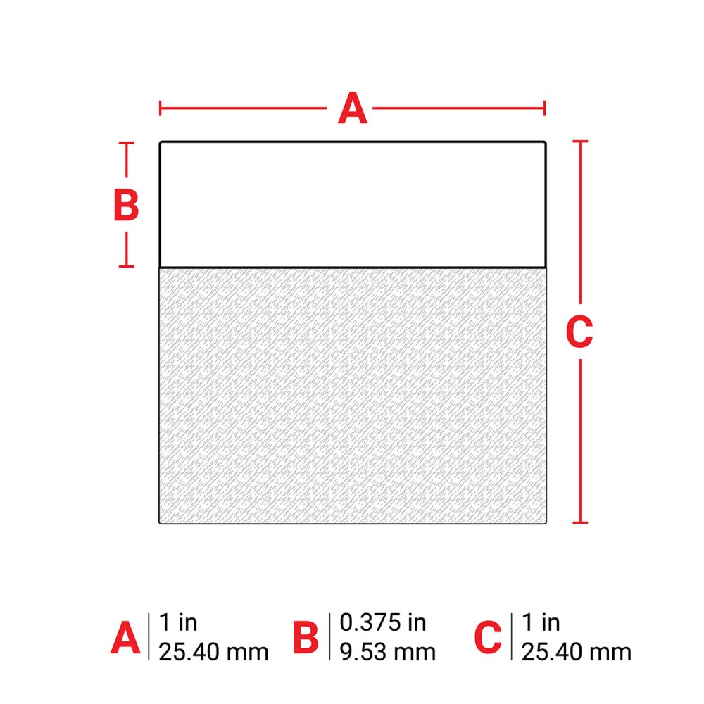PTL19427 - Vinyl Labels 1" X 1", WH/CLR Brady® - Image 6