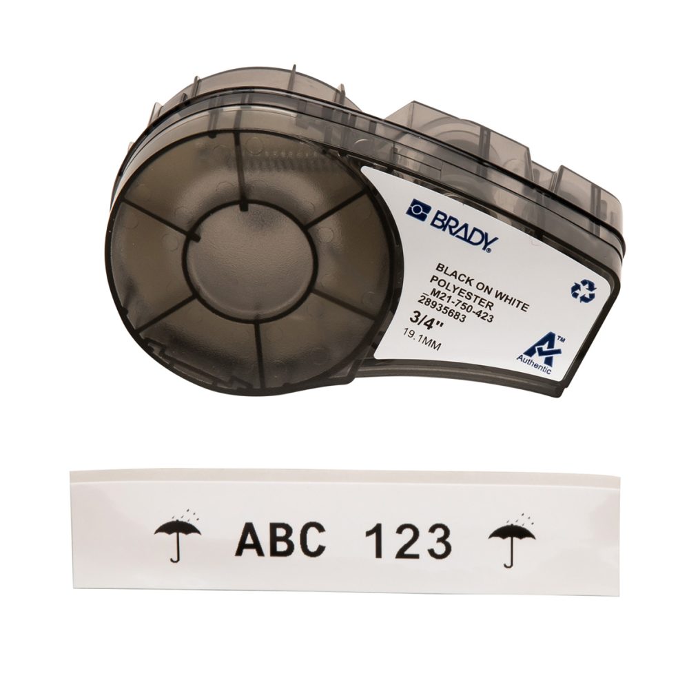 M21750423 - Multi-Purpose Polyester Labels W/Ribbon, 0.75" - Image 3